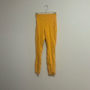 LULULEMON Discontinued Mango Dream Align Leggings W / Pockets Inseam 25“ Size: 4
